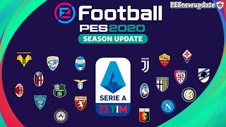 PES 2020 FULL Serie A TIM Stadium Pack [upl. by Trescott]