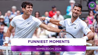 The FUNNIEST Moments from Wimbledon 2024 😂 [upl. by Adnael]