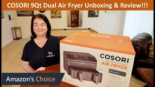 Air Fryer  COSORI 9 Qt Dual Basket Unboxing amp Review airfryer cosori kitchengadgets [upl. by Jaala]