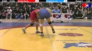 2011 US Open SAT WM 72 KG Kristie Davis vs Stephany Lee Semifinal [upl. by Batchelor]