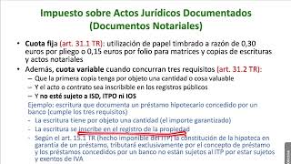 ITPAJD 04 Impuesto sobre Actos Jurídicos Documentados [upl. by Aninep]