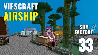 Cómo craftear un AIRSHIP de VIESCRAFT y actualizarlo  SkyFactory 4 Ep 33 [upl. by Essinger]