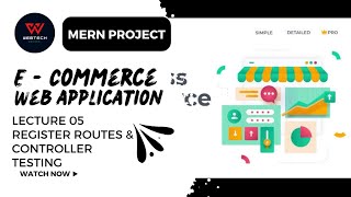 register routes amp controller testing Lecture 05 [upl. by Atinrev]