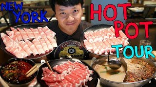 All You Can Eat HOTPOT Buffet Tour of New York PART 1 [upl. by Etessil348]