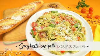 Spaghetti con pollo en salsa de culantro  Royal Prestige [upl. by Anahsar134]