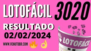 🍀 Resultado Lotofácil 3020 [upl. by Araek]