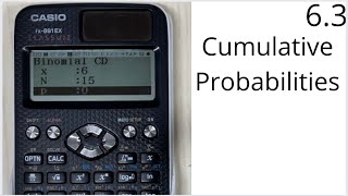 Edexcel AS Level Maths 63 Cumulative Probabilities [upl. by Anees583]