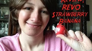 Review  REVO Strawberry Banana Lip Balm 2014 version [upl. by Nahshunn]