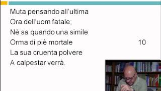 5 Maggio 1821  prima parte  Alessandro Manzoni  Lezioni di letteratura dell800  29elode [upl. by Gustafsson]