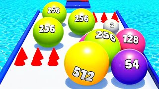 Ball Run 2048 Merge Race Run 3D  All Levels Gameplay 264274 android ios [upl. by Marcile]