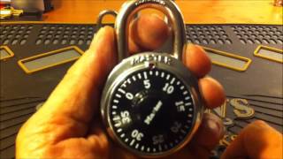 20 Decoding a Dial Combination Master Pad Lock The fast and easy way [upl. by Alphonsine]