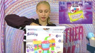 NEW Yummy Nummies CHALLENGE Making Slushies Slushy Maker 20 Flavors [upl. by Korey722]