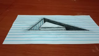 3D triangle 📐 drawing easy steps for beginners  How to draw triangle shape easy steps [upl. by Schwenk]