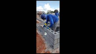 Concrete block laying [upl. by Beau]