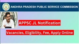 APPS JL Notification 2024  junior lecture notification 2024Vacancy eligibility fees exam date [upl. by Sivla406]