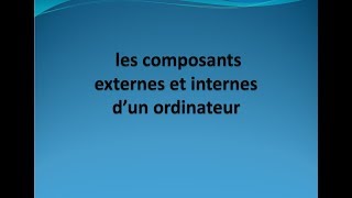 tp1 les composants dun ordinateur [upl. by Dusty]