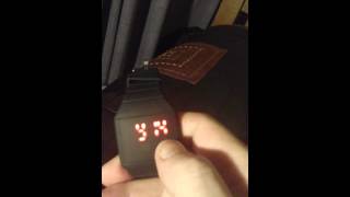 How to set time on rubber  silicone led watch [upl. by Delle]