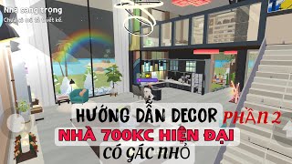 PLAY TOGETHER  Hướng dẫn decor nhà 700kc hiện đại có gác nhỏ ♥️🌿  PHẦN 2 [upl. by Olzsal]