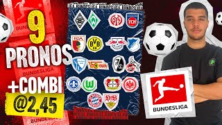 Pronostic foot Bundesliga Bayern Stuttgart Leipzig LeverkusenNos 9 predictions de ce weekend [upl. by Wolfie]