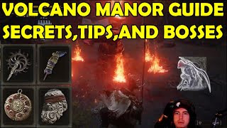 VOLCANO MANOR GUIDE FULL AREA SECRETS TIPS AND BOSSES ELDEN RING [upl. by Ttelracs]