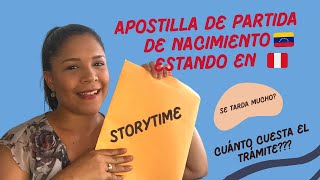 ASÍ FUE COMO SAQUÉ MI PARTIDA DE NACIMIENTO Y LA APOSTILLÉ EN LA EMBAJADA DE VZLA ESTANDO EN PERÚ [upl. by Tan]