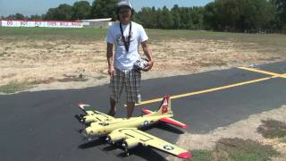 B17 BOMBER RC Flying Fortress SNEAK PEEK in HD [upl. by Negah802]