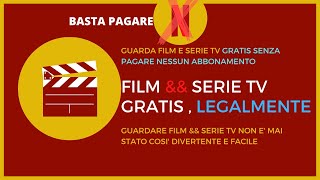 Come guardare FILM e SERIE TV in Italiano gratis e soppratutto legalmente [upl. by Ellezig]