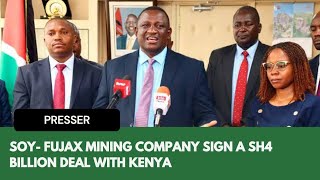 State UK firm sign Sh5bn deal to revive fluorspar mining in Elgeyo Marakwet [upl. by Nivat]