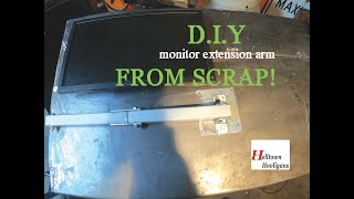 DIY Monitor arm from scrap [upl. by Eiveneg]