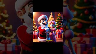 Princess Peach Takes Over Christmas from Santa Mario mario santa memes shorts justaiart [upl. by Sitarski]