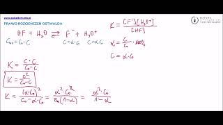 Prawo rozcieńczeń Ostwalda [upl. by Zsa Zsa266]
