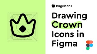 How to draw a crown icon following grid  figmatutorial [upl. by Zolly864]