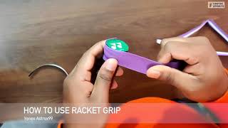 How to wrap Badminton Racket Grip [upl. by Nirtak]