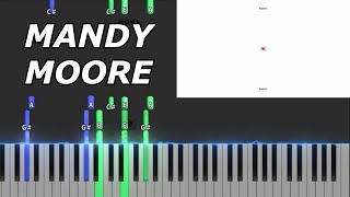 Mandy Moore  Hov1  Piano Tutorial [upl. by Kcirttap]