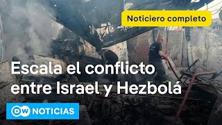 🔴 DW Noticias 24 noviembre Hezbolá lanzó más de 200 proyectiles contra Israel Noticiero completo [upl. by Eelloh]