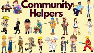 Community Helpers Community helpers for kids Helpers activity and their names  People who helps [upl. by Wilde]