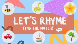 Lets Rhyme Rhyming Game for Kids  Learn to Rhyme  Twinkl [upl. by Shields251]