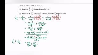 Mi2 M5 solving Complex numbers n Polar Form SM015 [upl. by Allez]