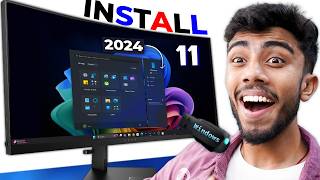 Windows 11 Installation step by step🔥 Latest 24H2 AI Version Stop Using Fake Version⚡ [upl. by Butta]