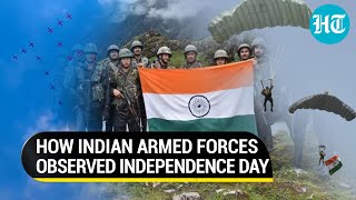 From flypast to sky diving Watch how Indian Armed Forces celebrated 75th Independence Day [upl. by Fleurette993]