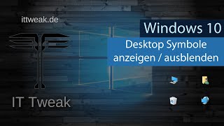 Windows 10  Desktopsymbole Arbeitsplatz Papierkorb Eigene Dateien auf dem Desktop anzeigen [upl. by Yelak]