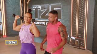 FOCUS T25 with ShaunT  Sample Workout superblock [upl. by Eciened591]