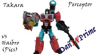 Perceptor Transformers Takara Legends vs Hasbro Titans Return [upl. by Statis]