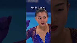 Kaori Sakamoto figureskater kaorisakamoto worldchampion2022 worldchampion2023 worldchampion2024 [upl. by Pelligrini]