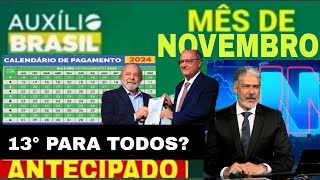 CALENDÁRIO DO AUXÍLIO BRASIL em NOVEMBRO VAI SER ANTECIPADO NOVO ADICIONAL VALOR MAIOR NA CONTA [upl. by Aienahs]