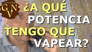 A qué potencia tengo que vapear  Vatios Voltios Ohmios [upl. by Ennaul]