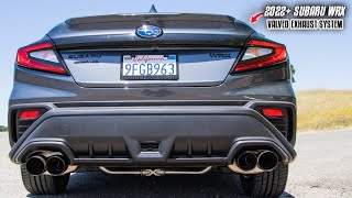 XForce VAREX Valved Exhaust Install  Sound Clips  2022 Subaru WRX [upl. by Eerdna]