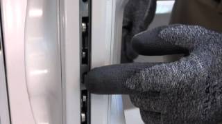 How To Adjust Sliding Glass Door Lock amp Handle [upl. by Anauqat]