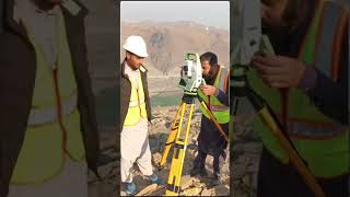 Traverse Survey Jointly using Leica ts16 At Hydro Power Project  Lecia Total Station ts16 leicats1 [upl. by Necaj98]