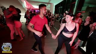 Junior amp Carolina  Bachata social dancing  Summer Sensual Days 2019 Opatija [upl. by Nicolette]